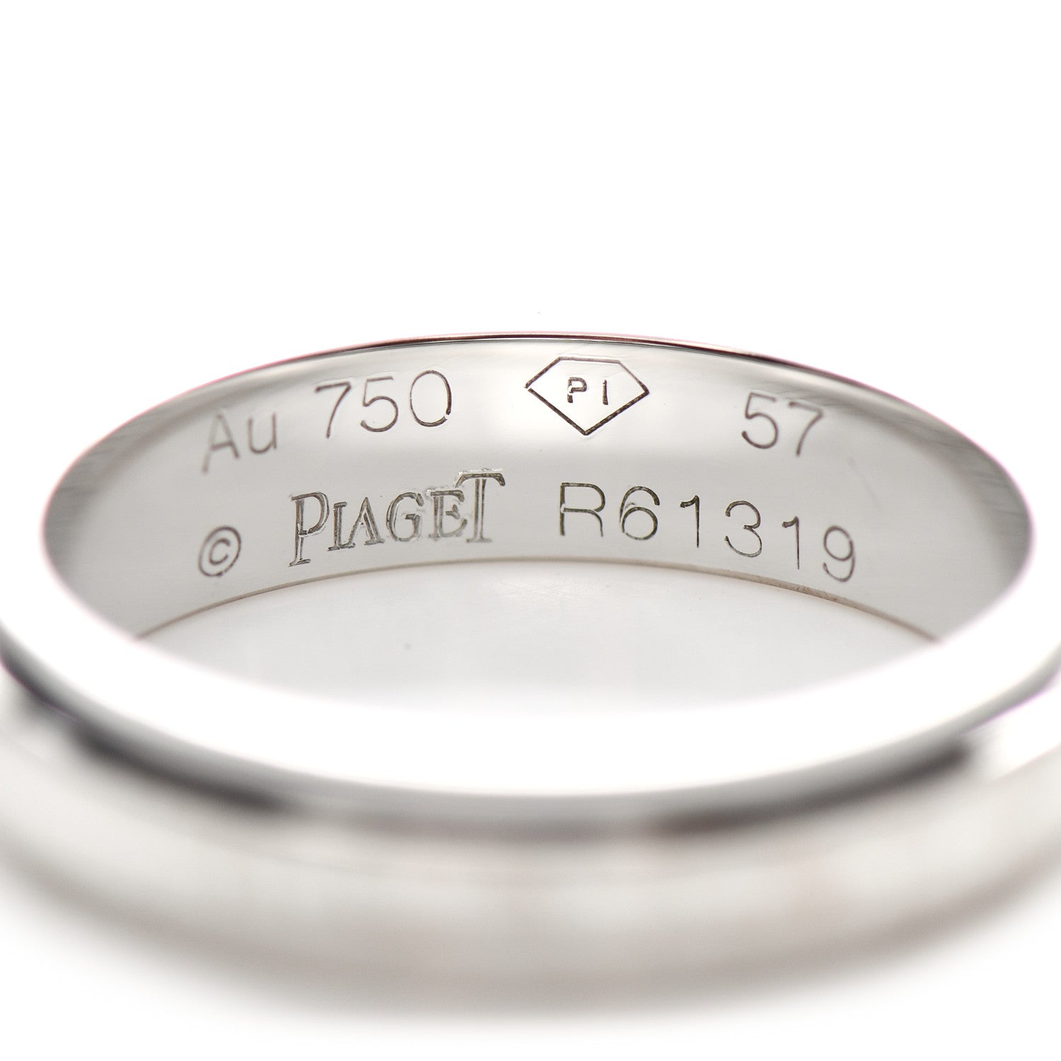 Piaget 18K White Gold Possession Wedding Ring 57 8 4 of 5