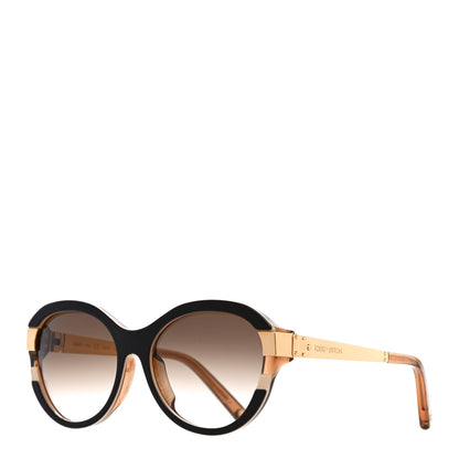 Louis Vuitton Petit Soupcon Cat Eye Sunglasses Z0487E Brown 1 of 7