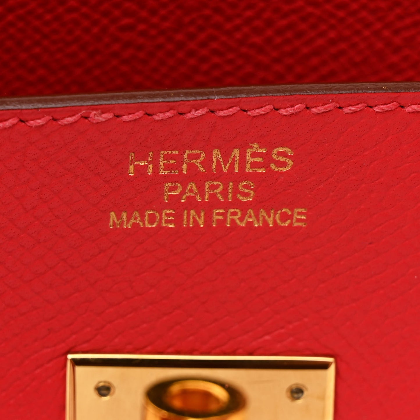 Epsom Birkin 35 Rouge Casaque