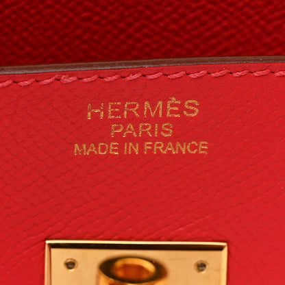 Hermes Epsom Birkin 35 Rouge Casaque 6 of 12