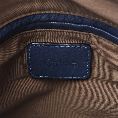 Chloe Calfskin Large Marcie Satchel Royal Navy 8 of 11