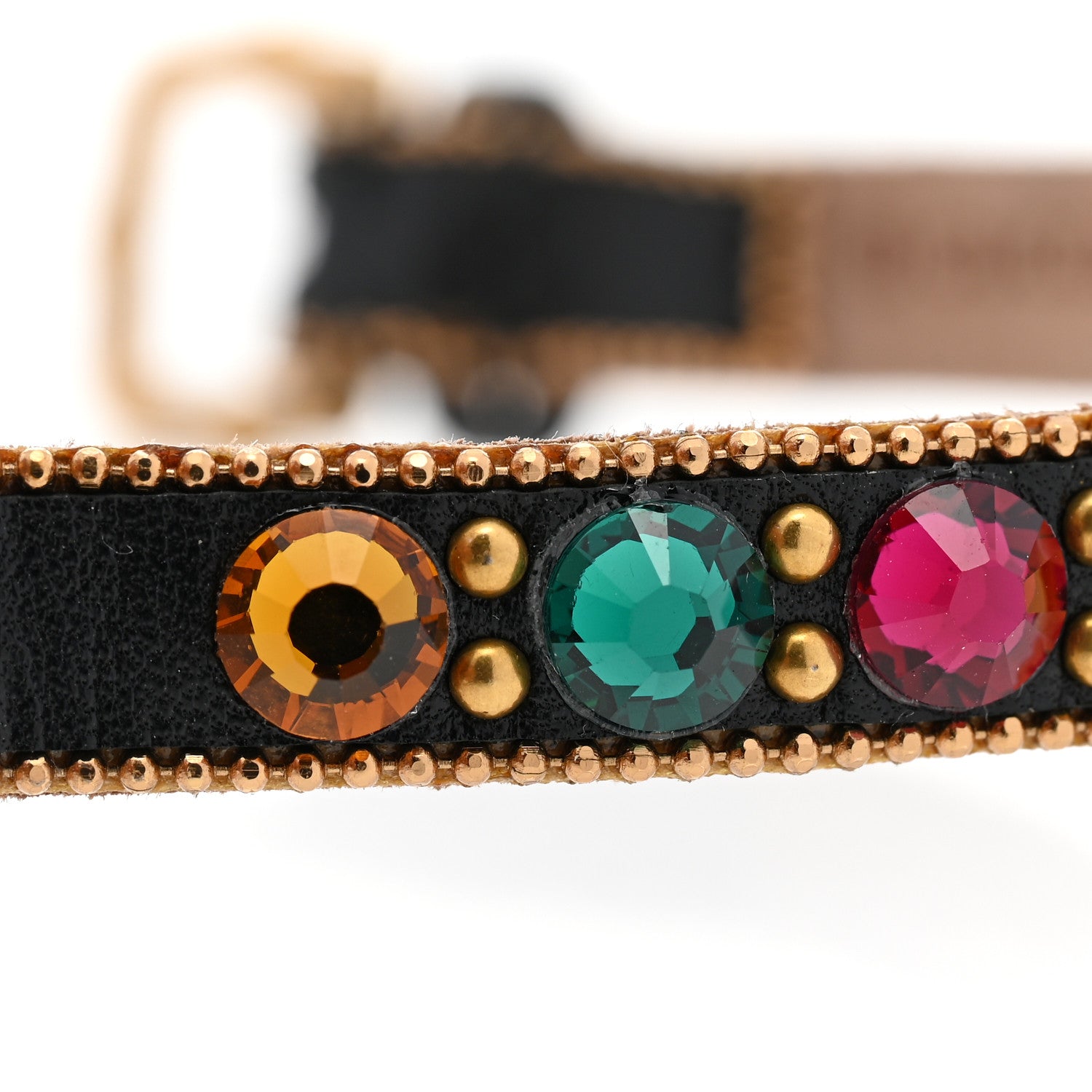 Gucci Calfskin Crystal Butterfly Bracelet Multicolor 8 of 9