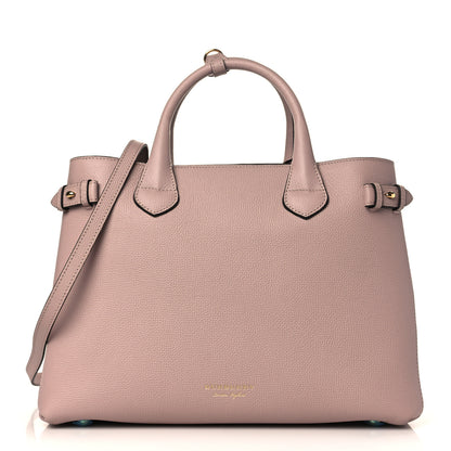 Burberry Derby Calfskin House Check Medium Banner Tote Pale Orchid 1 of 10