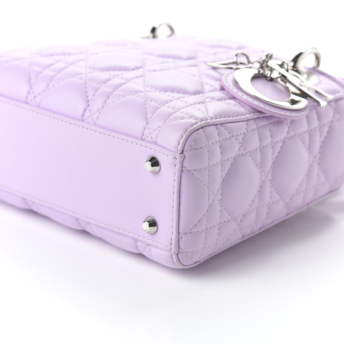 Lambskin Cannage Mini Lady Lilac