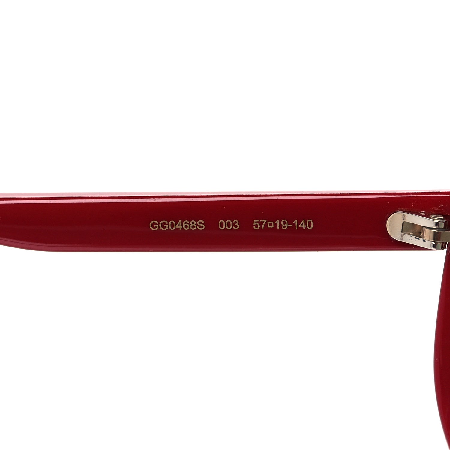 Gucci Square Frame GG0468S Sunglasses Red 5 of 7