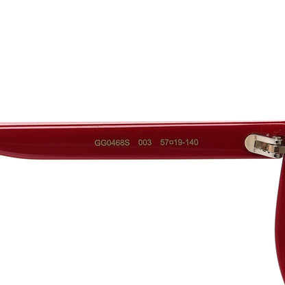 Gucci Square Frame GG0468S Sunglasses Red 5 of 7