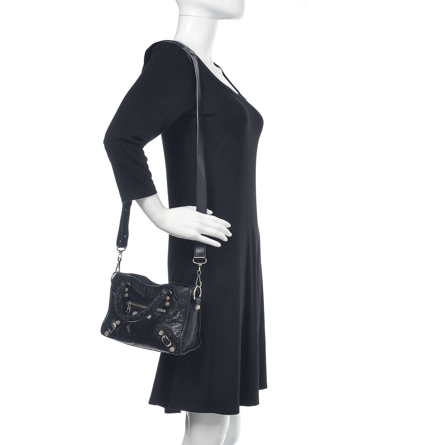 Agneau Giant 12 Silver Hardware Mini City Black