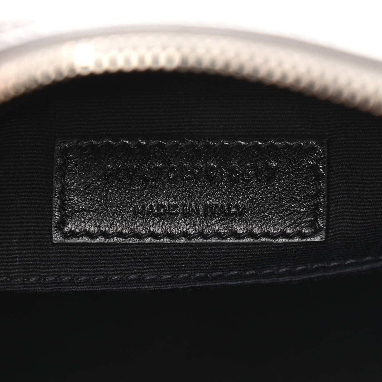 Saint Laurent Metallic Calfskin Monogram Small Lou Camera Bag Silver 6 of 11