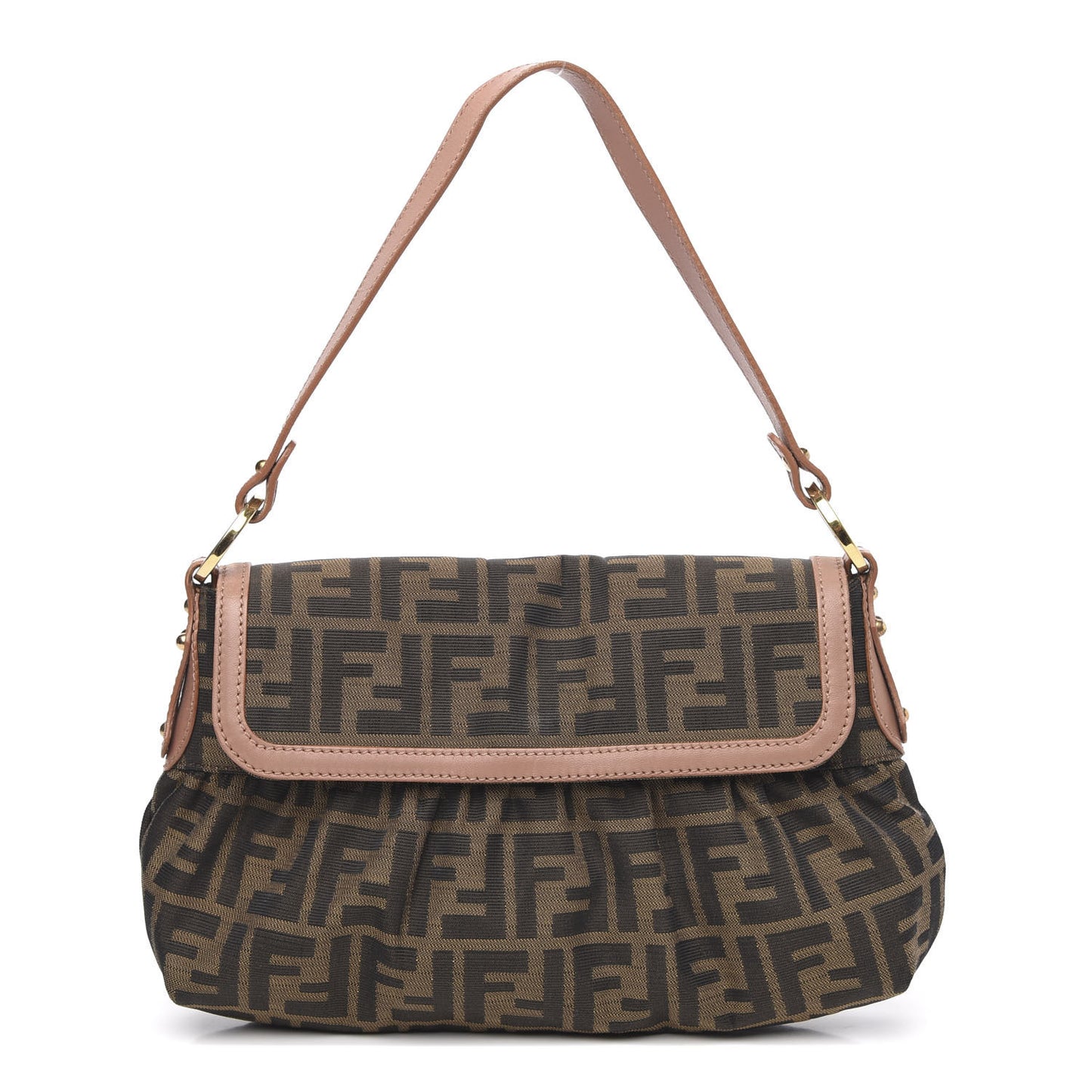 Zucca Cuoio Lucido Small Chef Shoulder Bag Tobacco Bois de Rose