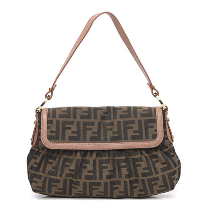 Fendi Zucca Cuoio Lucido Small Chef Shoulder Bag Tobacco Bois de Rose 1 of 10