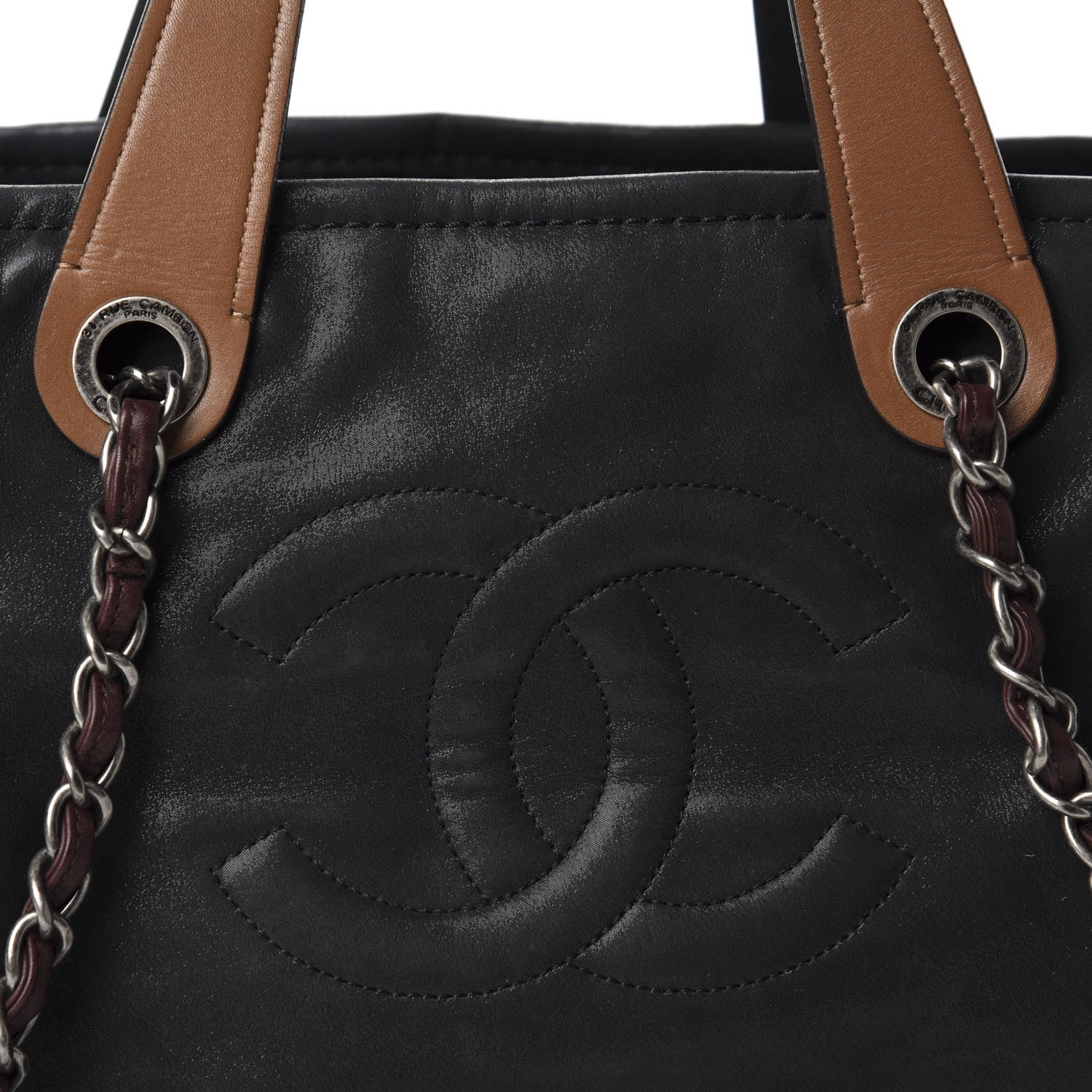 Chanel Iridescent Calfskin In The Mix Bowler Black 12 of 12