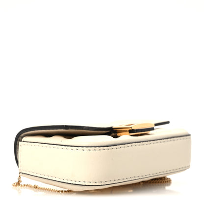 Fendi Nappa Matisse FF Embossed Nano Baguette Charm White 3 of 9