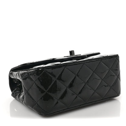 Chanel Patent Calfskin Quilted Mini Square Flap So Black 4 of 7