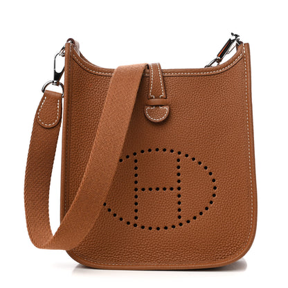 Hermes Taurillon Clemence Evelyne TPM Gold 1 of 9