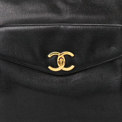 Chanel Caviar CC Shopper Tote Black 10 of 12