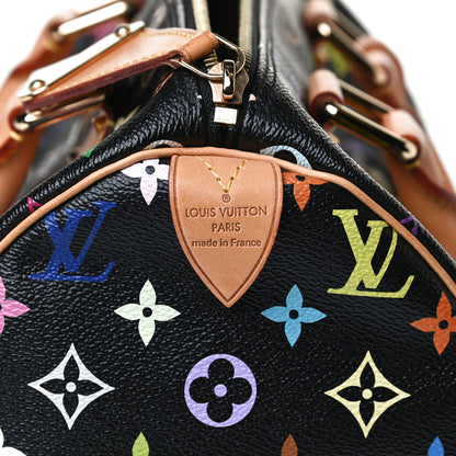 Louis Vuitton Monogram Multicolor Speedy 30 Black 6 of 15