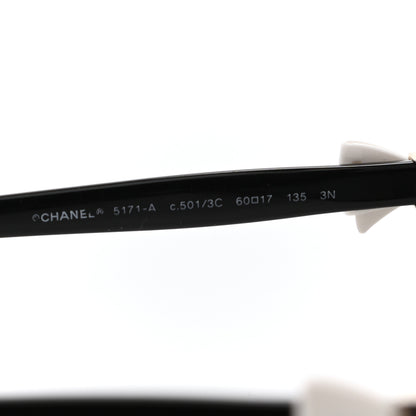 Chanel CC Bow Sunglasses 5171 Black White 5 of 7