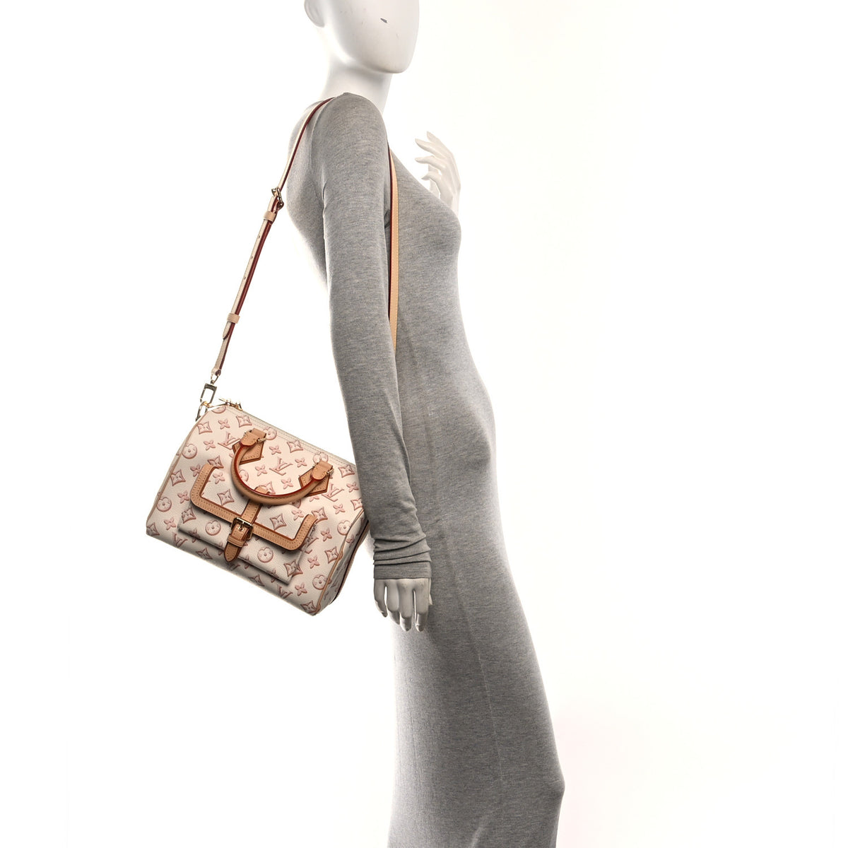Louis Vuitton Monogram Fall for You Speedy Bandouliere 25 Beige Clair 2 of 9