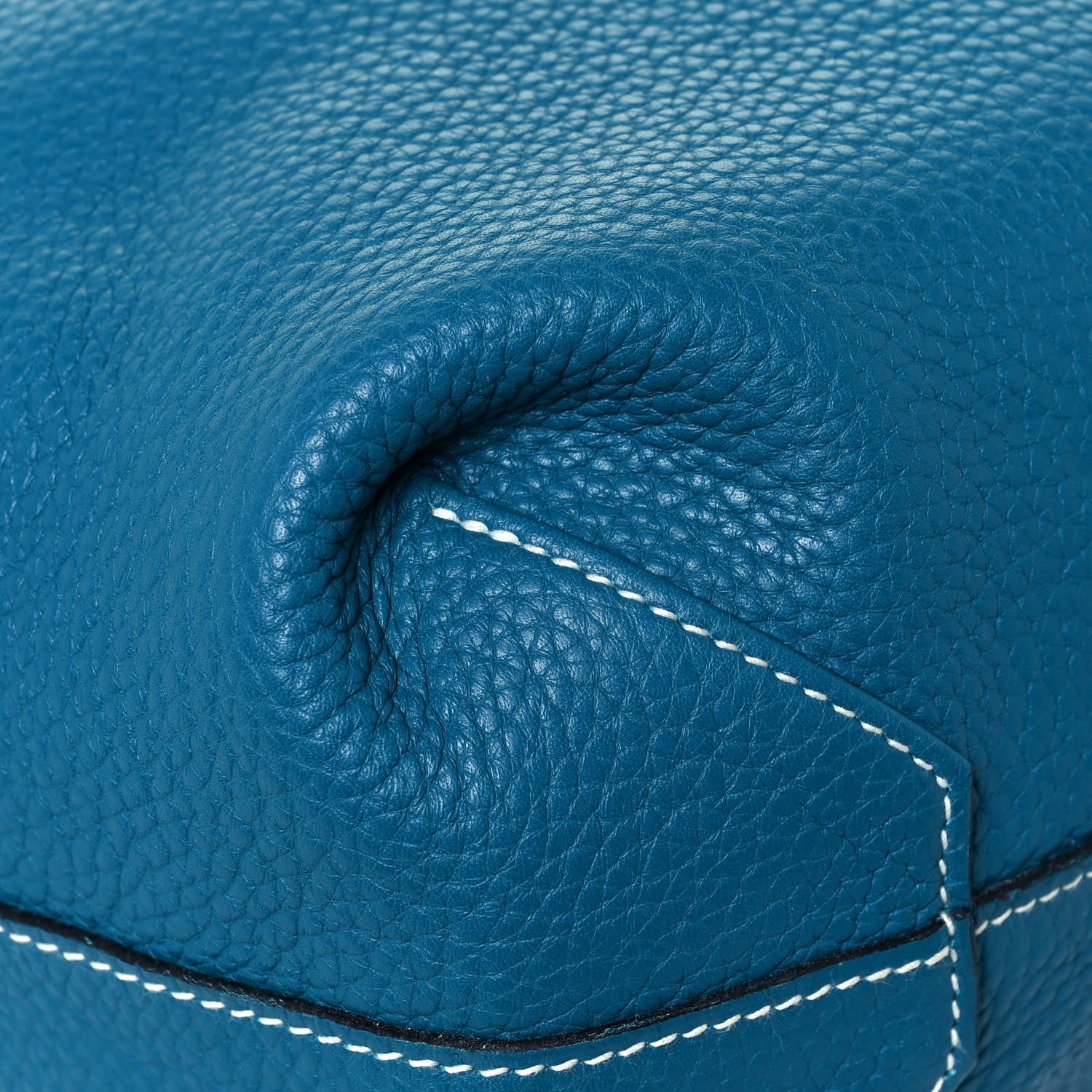 Hermes Taurillon Clemence Double Sens 36 Reversible Tote Bleu Sapphire Izmir 16 of 22