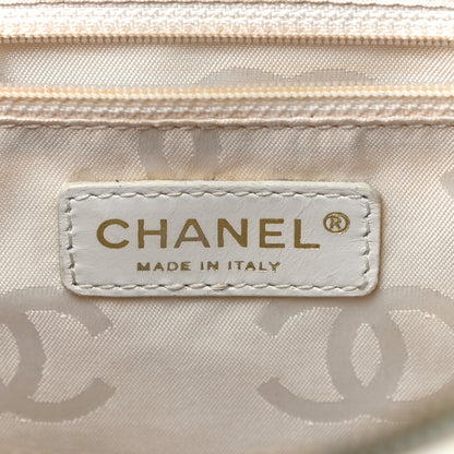 Chanel Calfskin Wild Stitch Top Handle Bag White 7 of 24