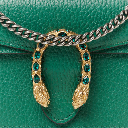 Gucci Calfskin Super Mini Dionysus Shoulder Bag Emerald 7 of 9
