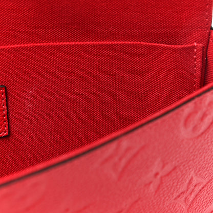 Louis Vuitton Empreinte Pochette Felicie Chain Wallet Scarlet 10 of 10