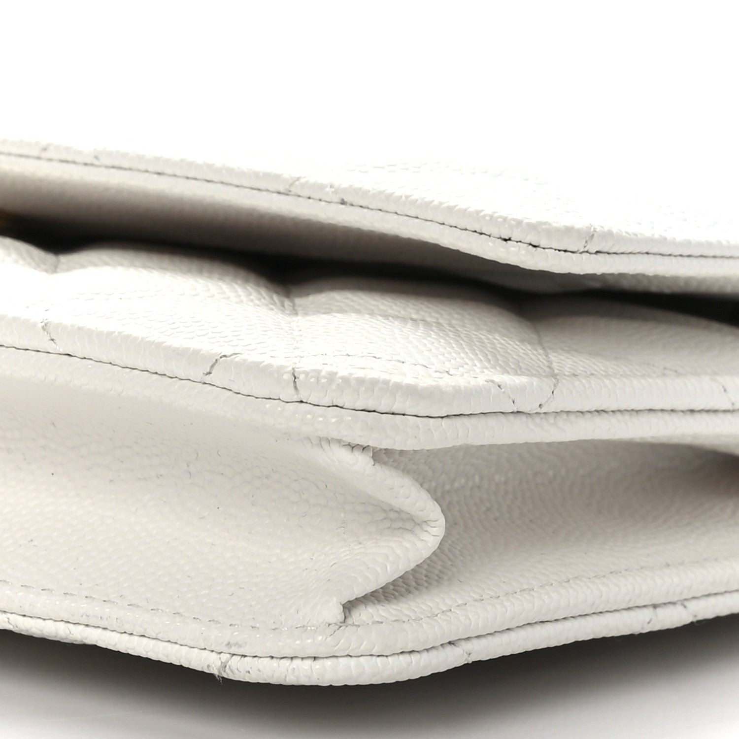 Chanel Caviar Quilted Wallet On Chain WOC White 9 of 9