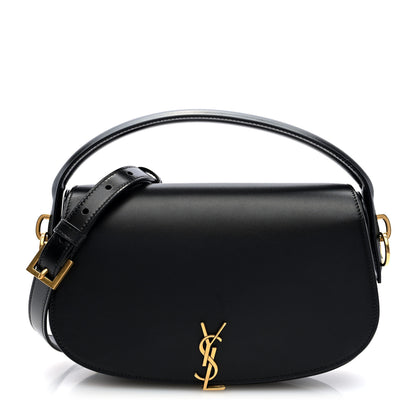 Saint Laurent Box Calfskin Voltaire Top Handle Crossbody Bag Black 1 of 9