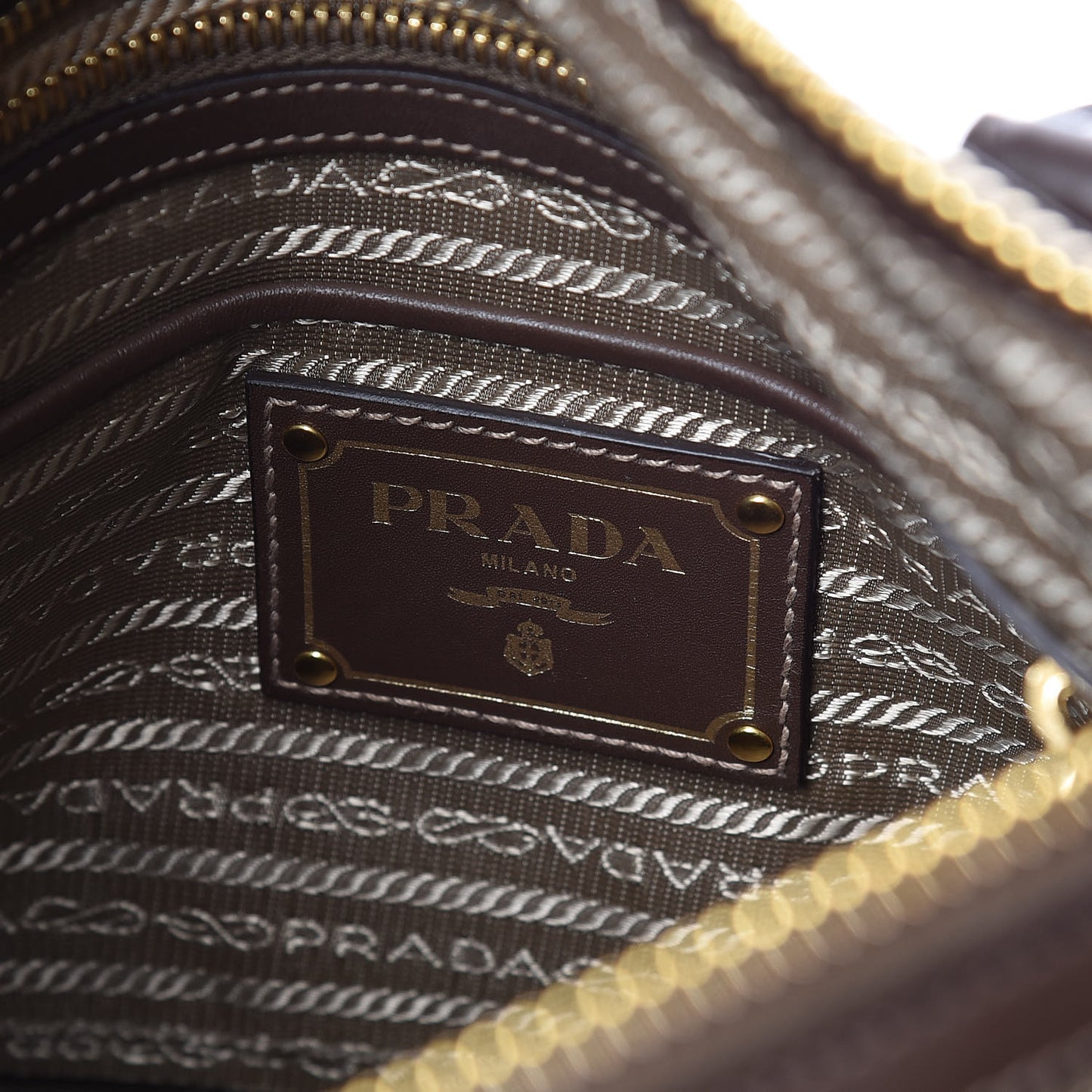 Jacquard Logo Tote Corda Bruciato