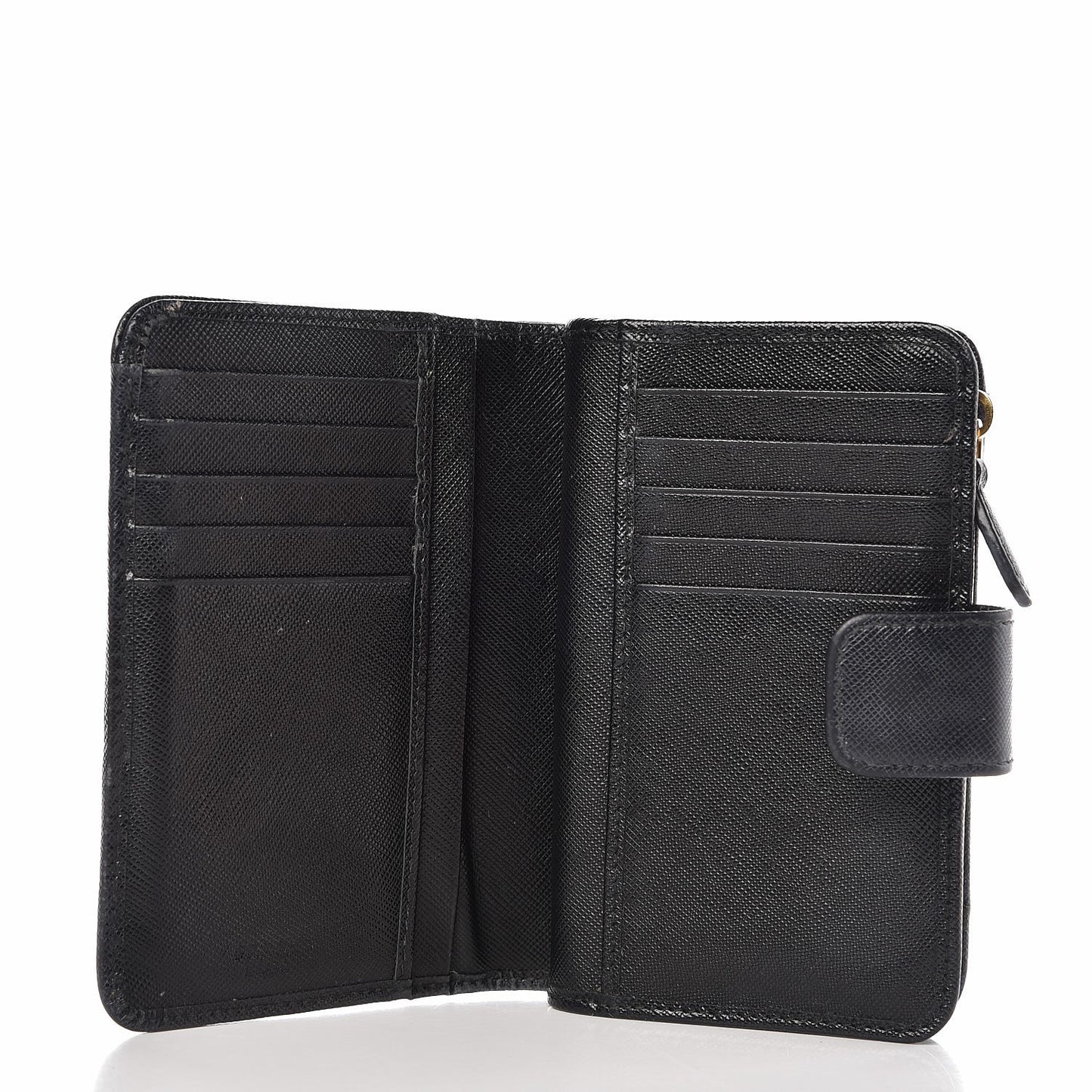 Saffiano Compact Wallet Black