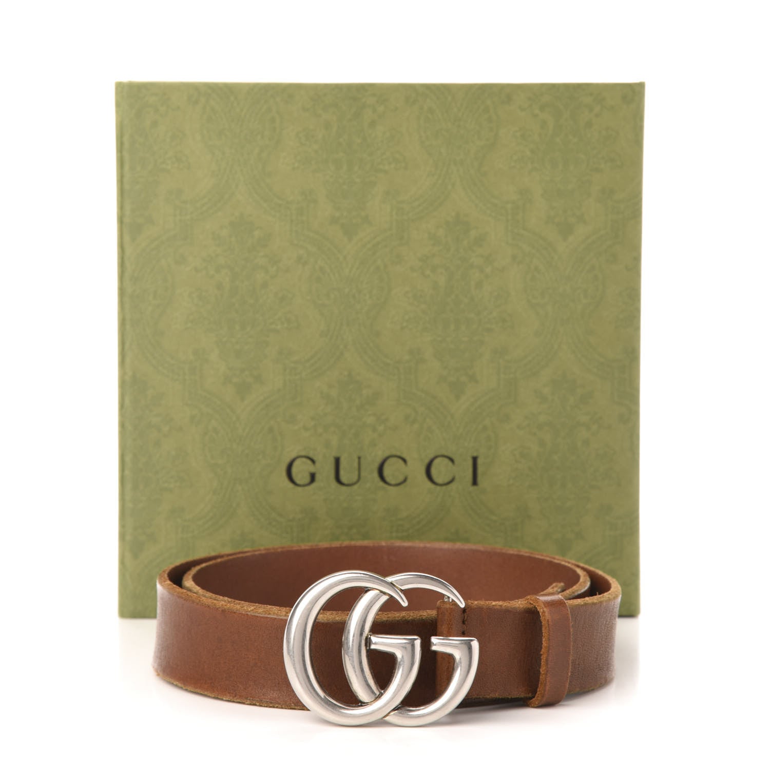 Gucci Cuoio Toscano Nickel Double Double G 30mm Belt 85 34 Cuir 7 of 7