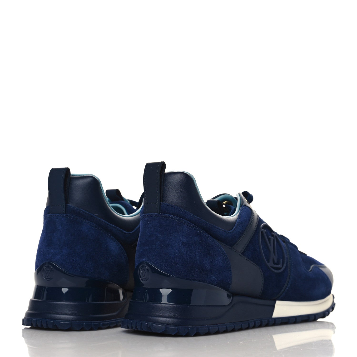 Louis Vuitton Suede Run Away Sneakers 36 Blue 4 of 8