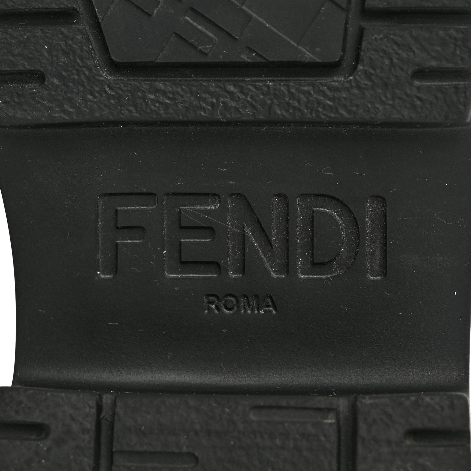 Fendi Vitello Abrasivato Fendigraphy 50mm Loafers 36 Black 8 of 15