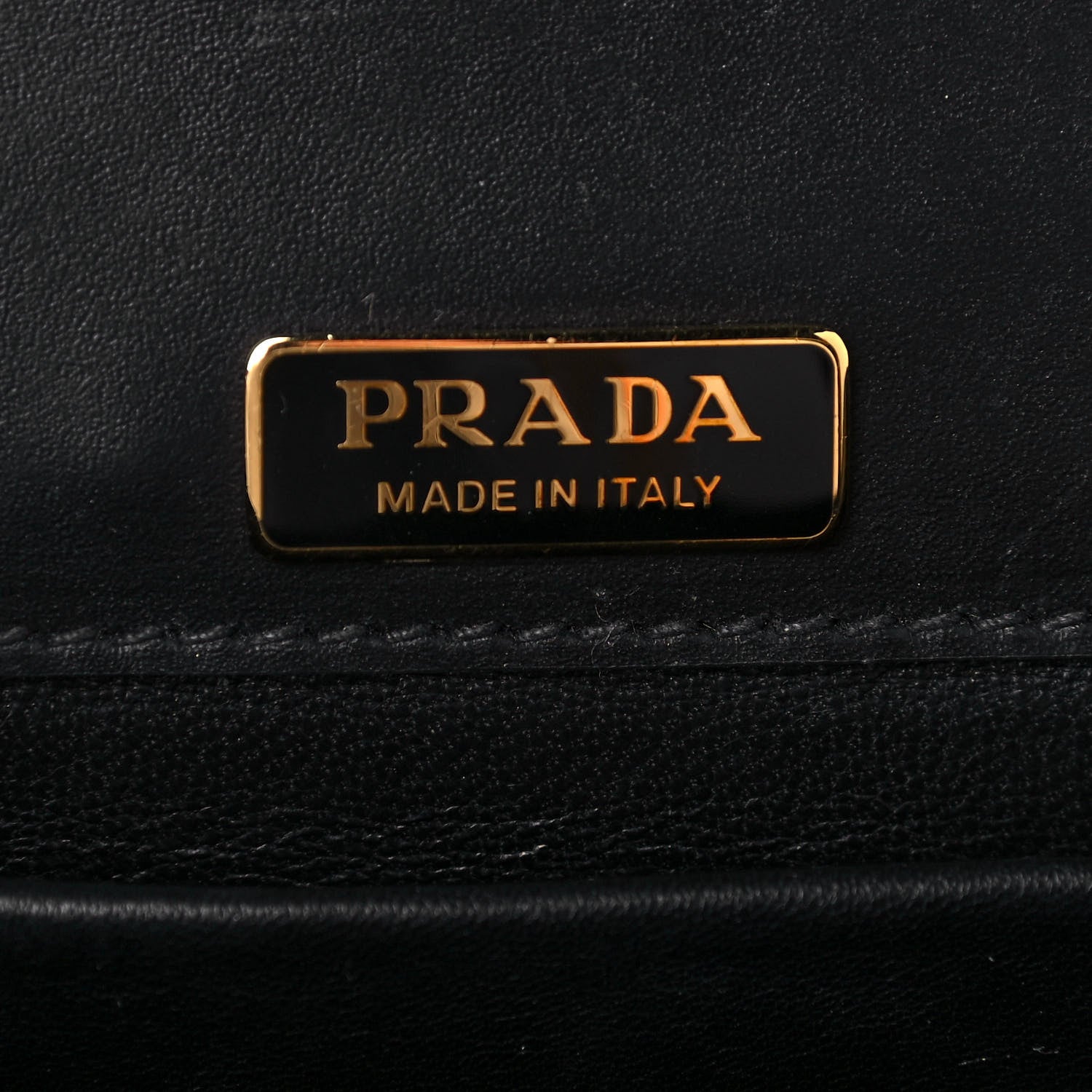 Prada Antic Soft Saffiano Lions Head Cahier Shoulder Bag Black 6 of 22