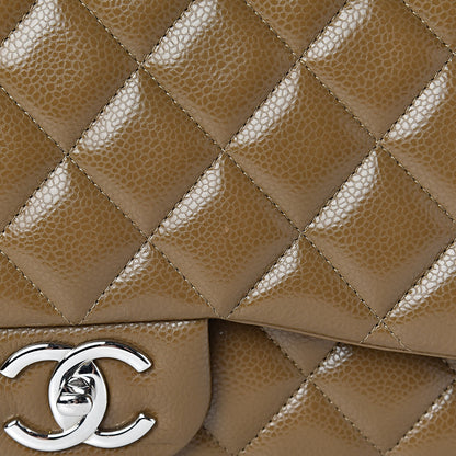 Chanel Caviar Quilted Maxi Double Flap Brown 10 of 11
