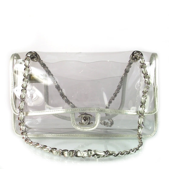 Vinyl Naked Classic Flap Silver