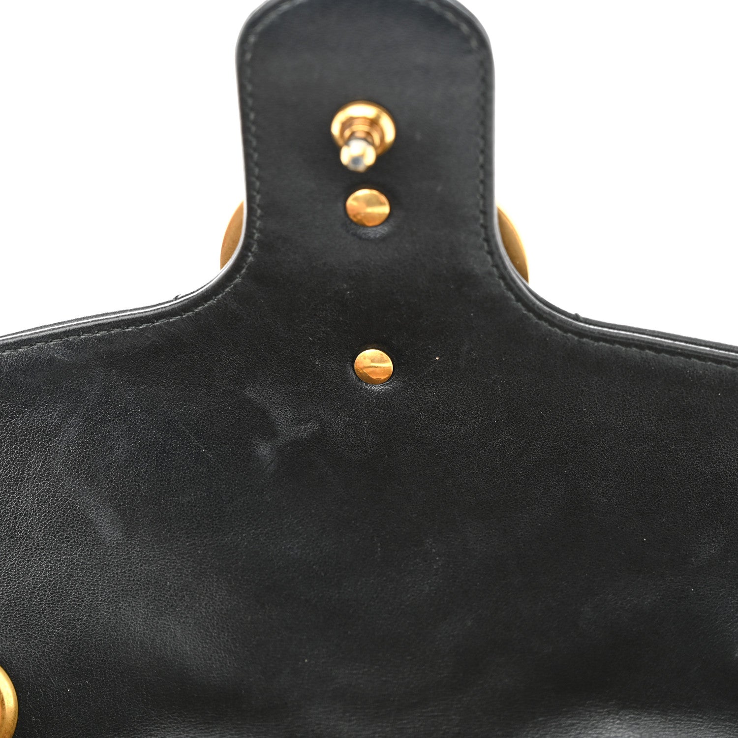 Gucci Calfskin Matelasse Small GG Marmont Shoulder Bag Black 11 of 11