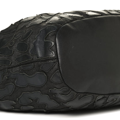 Givenchy Raffia Lambskin Patchwork Nightingale Black 9 of 12