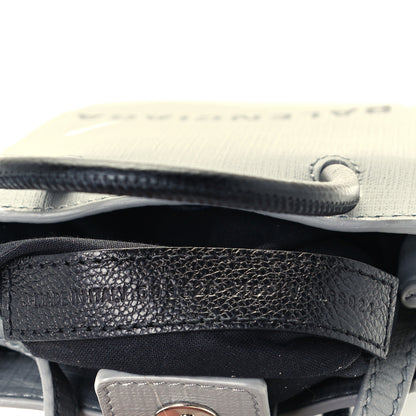 Balenciaga Squared Calfskin Logo Shopping Phone Holder Bag Balenciaga Grey 7 of 10