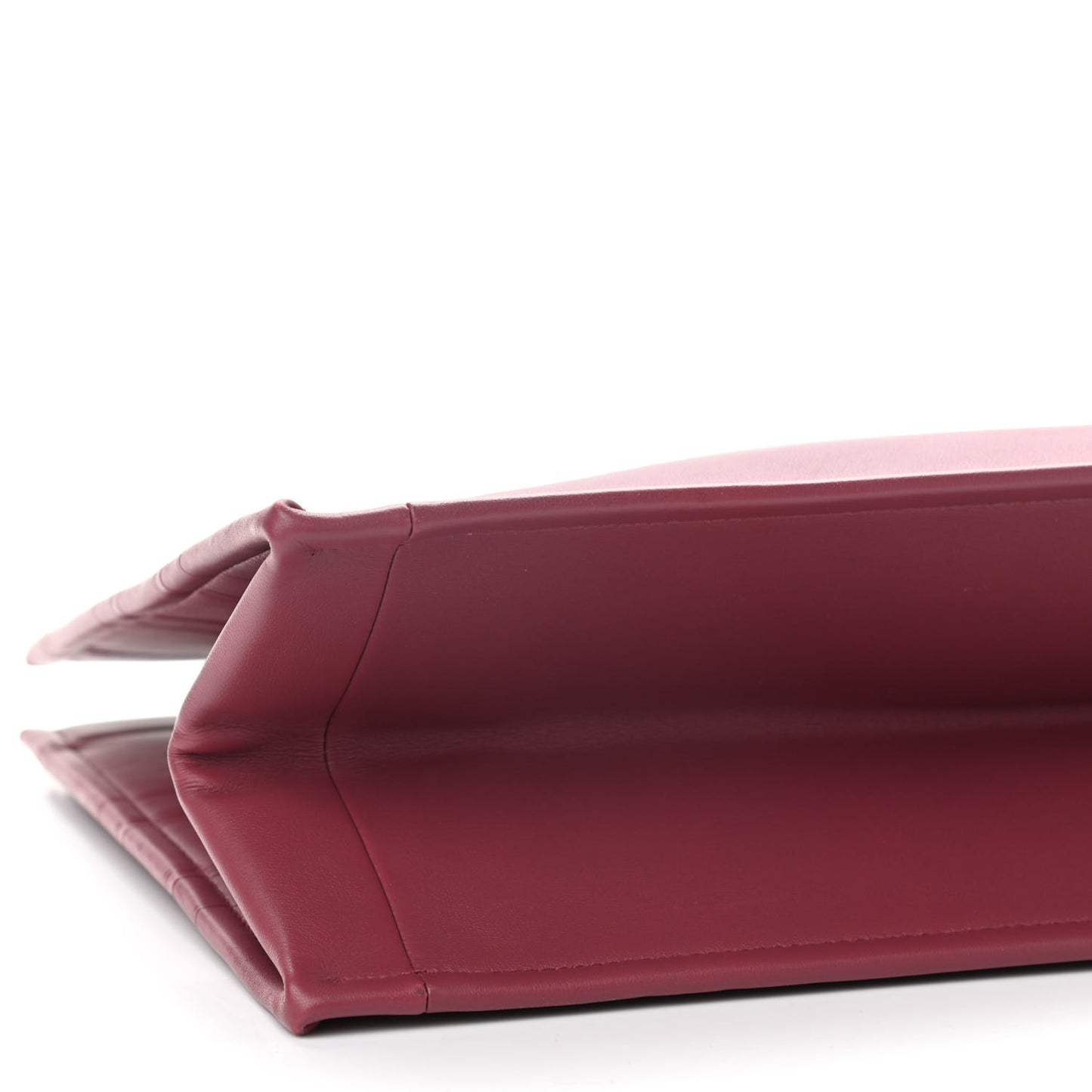 Calfskin Embossed Medium Book Tote Red