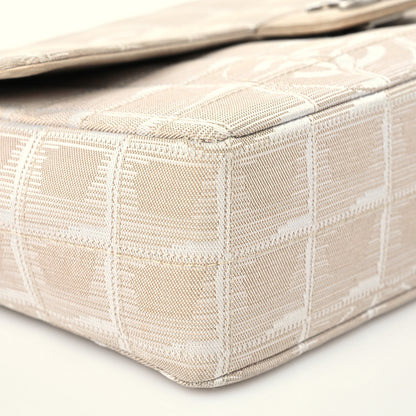 Chanel Nylon Medium Travel Flap Light Beige 8 of 11