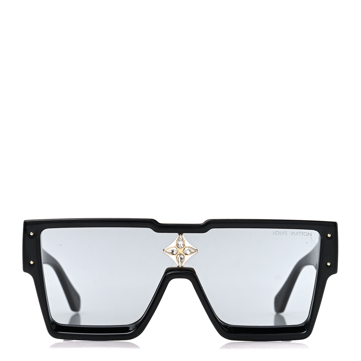 Louis Vuitton Acetate Swarovski Crystal Cyclone Sunglasses Z1578W Black 2 of 9
