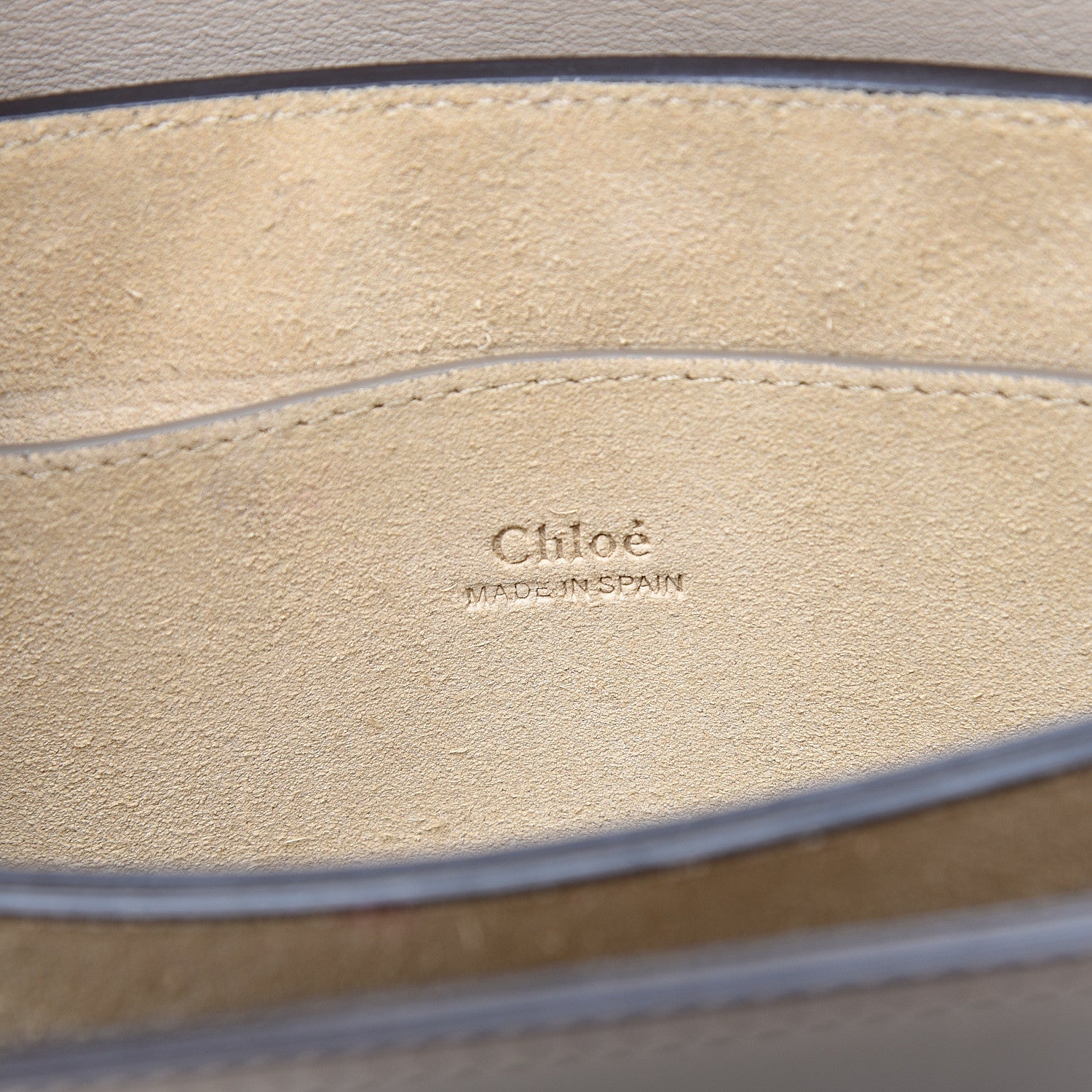 Chloe Suede Calfskin Small Faye Shoulder Bag Motty Grey 5 of 8