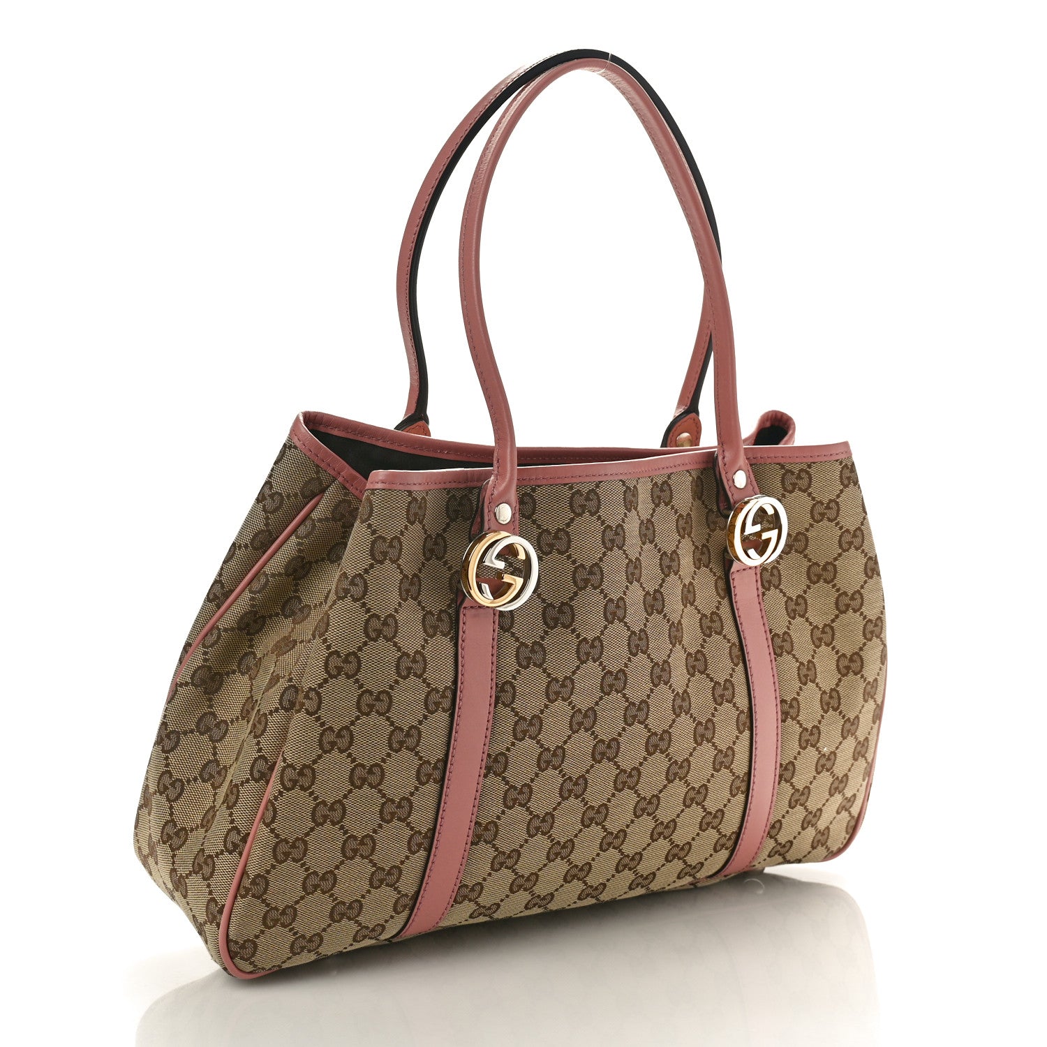 Gucci Monogram Medium Twins Tote Pink 3 of 11