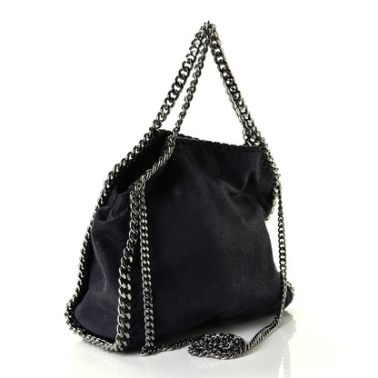 Stella McCartney Shaggy Deer Mini Falabella Fold Over Tote Navy 2 of 4