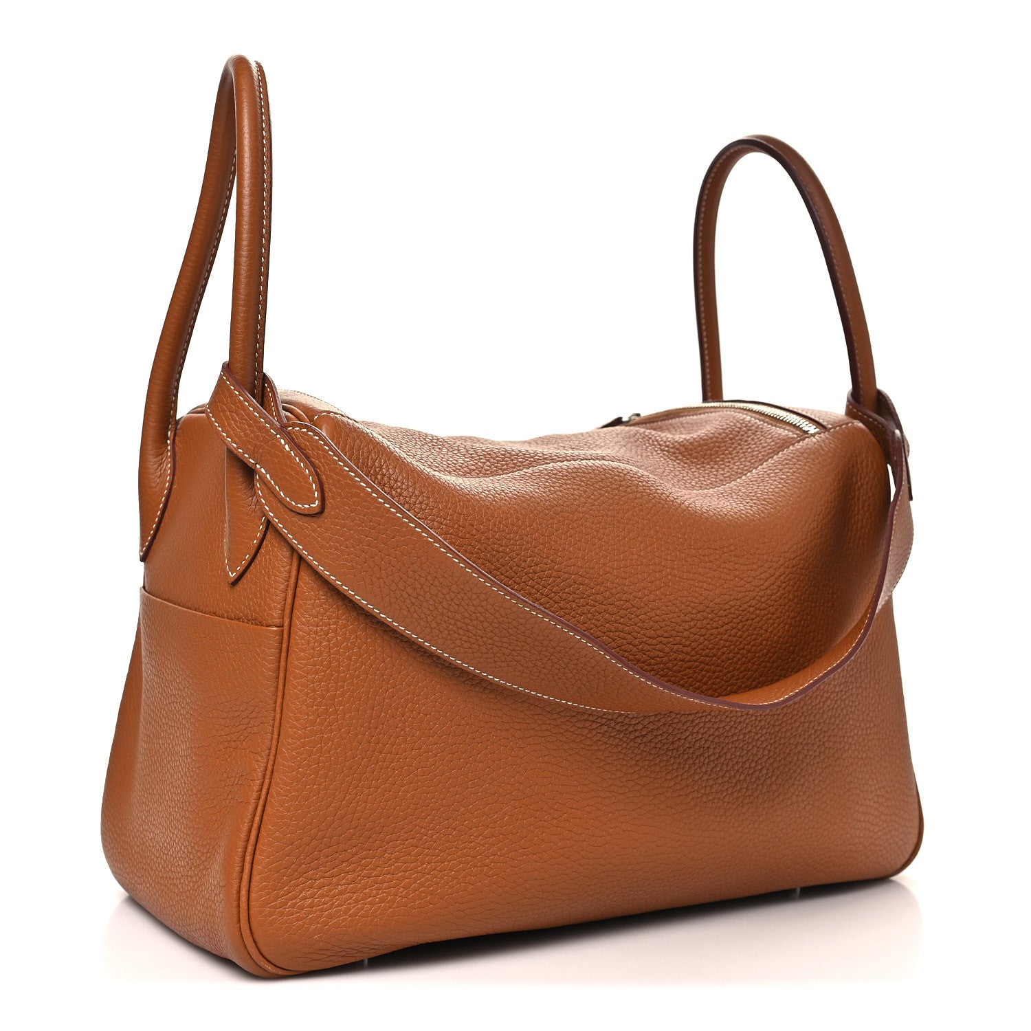 Hermes Taurillon Clemence Lindy 34 Gold 2 of 9