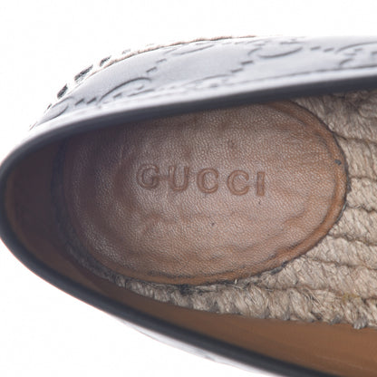 Gucci Guccissima Signature Espadrilles 38 Black 7 of 9