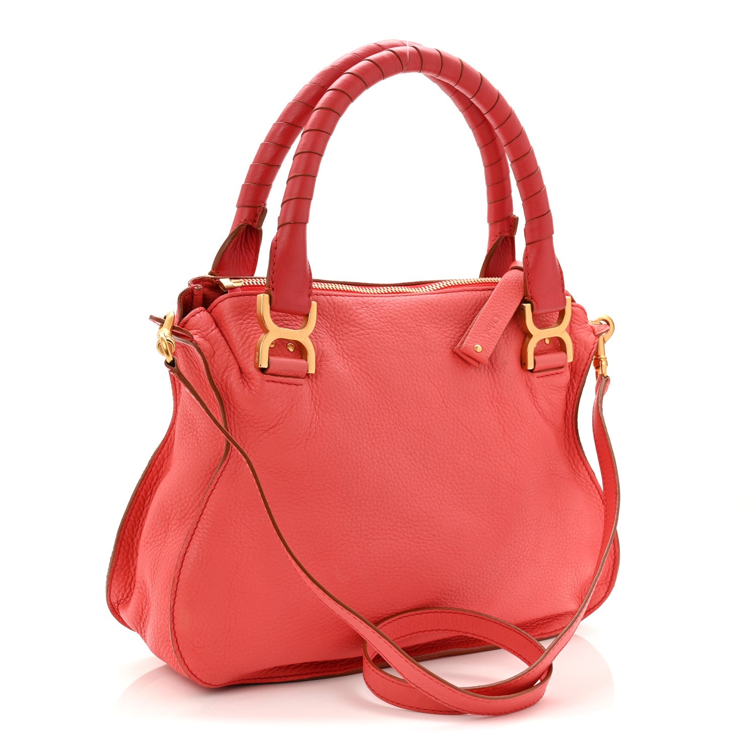 Chloe Calfskin Small Marcie Satchel Paradise Pink 4 of 19
