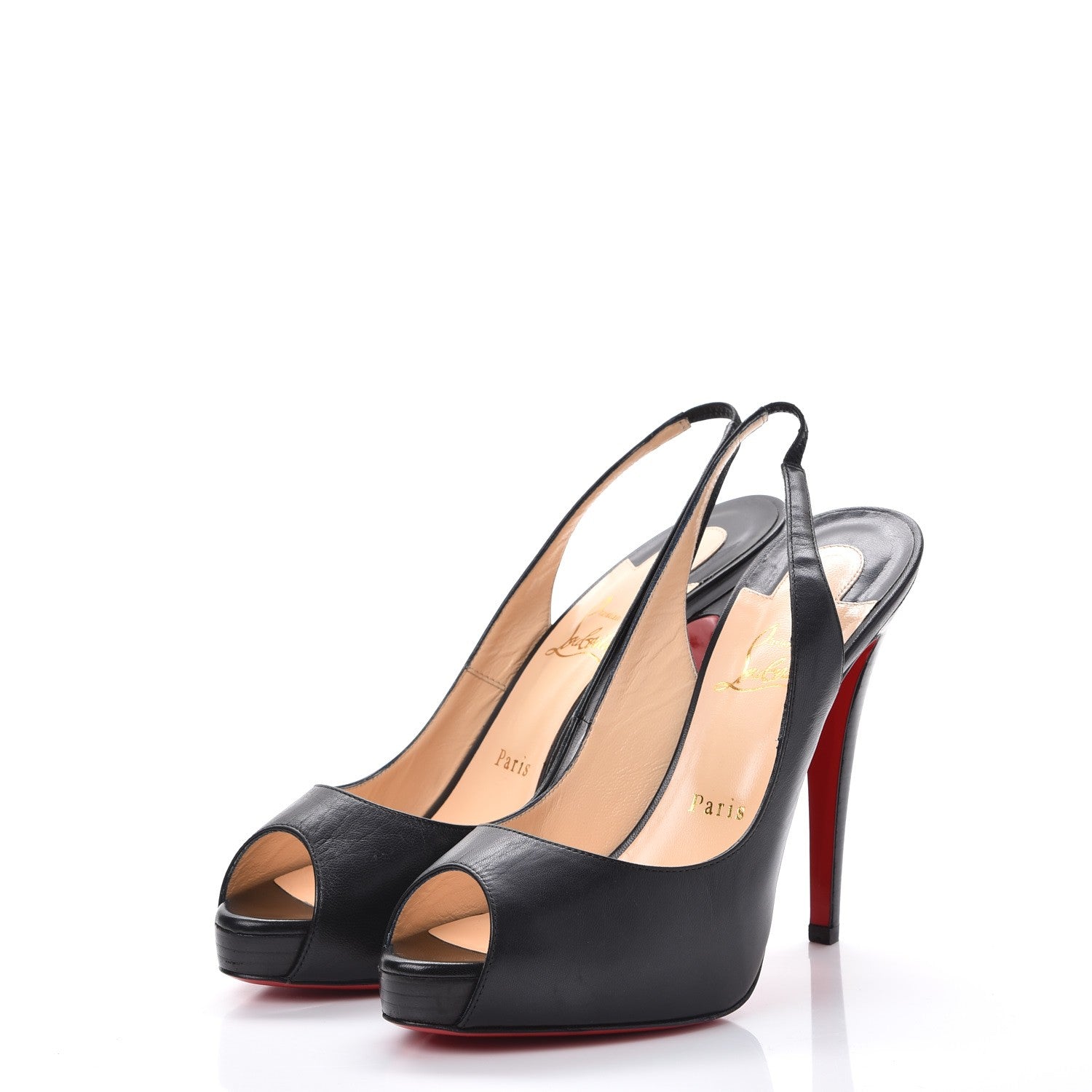 Christian Louboutin Kid No Prive 120 Pumps 39.5 Black 3 of 12