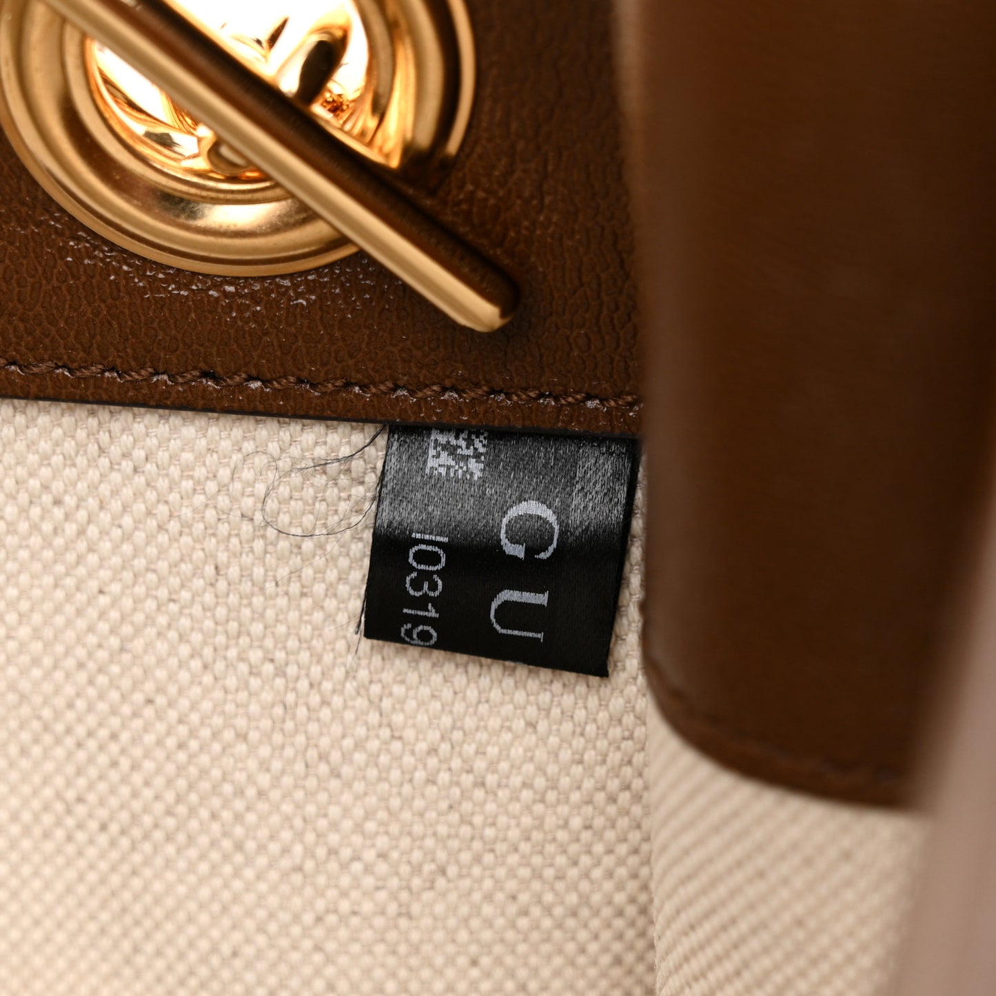 Monogram Calfskin Medium Horsebit 1955 Tote Bag Beige Brown Sugar